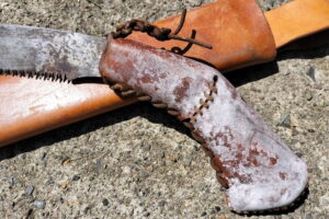 ダメージ革グリップ1