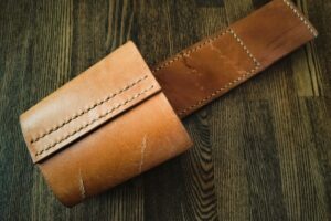 刈込鋏用ハンドメイド本革ホルダーSN